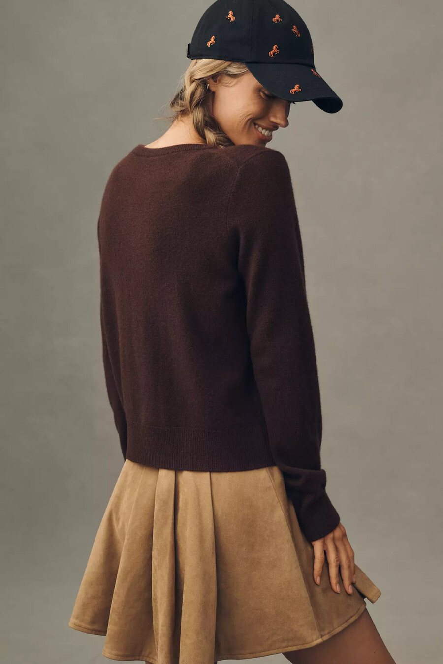 cardigan girocollo in cashmere juliet