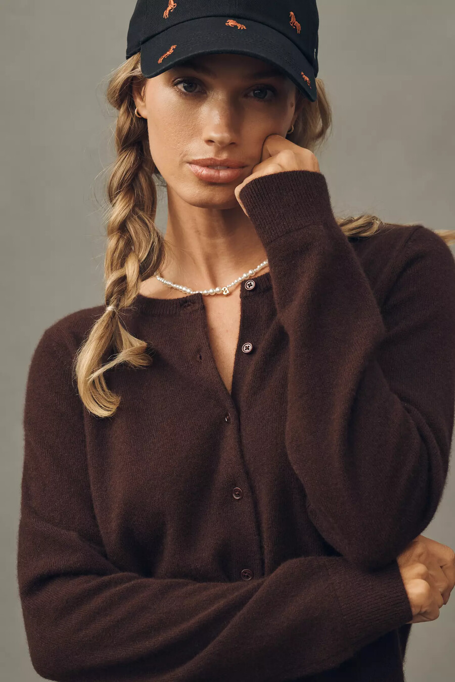 cardigan girocollo in cashmere juliet