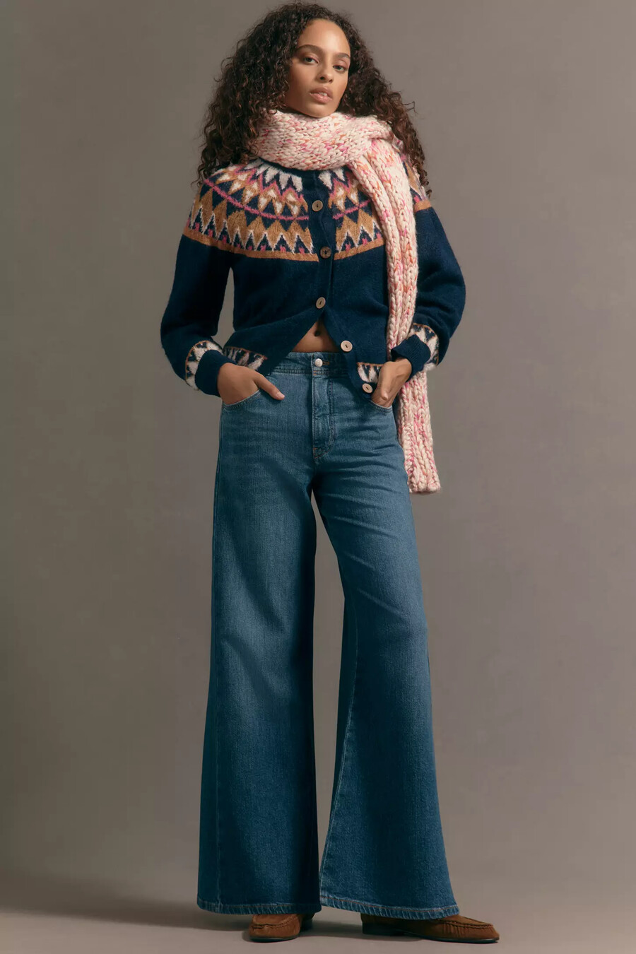 jeans a zampa adi mid-rise di pilcro