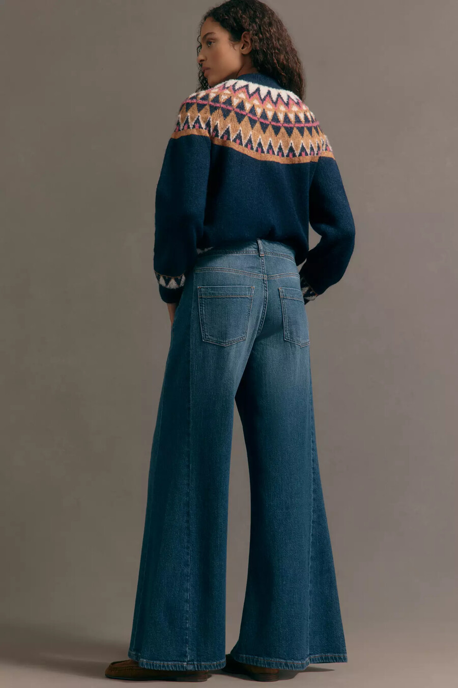 jeans a zampa adi mid-rise di pilcro