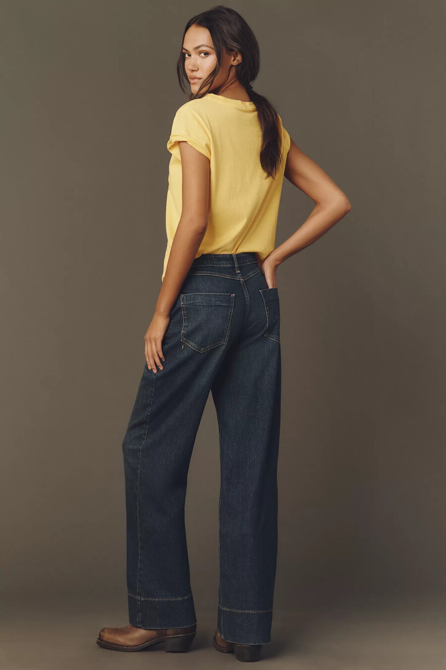 jeans a zampa a vita alta pilcro gilligan