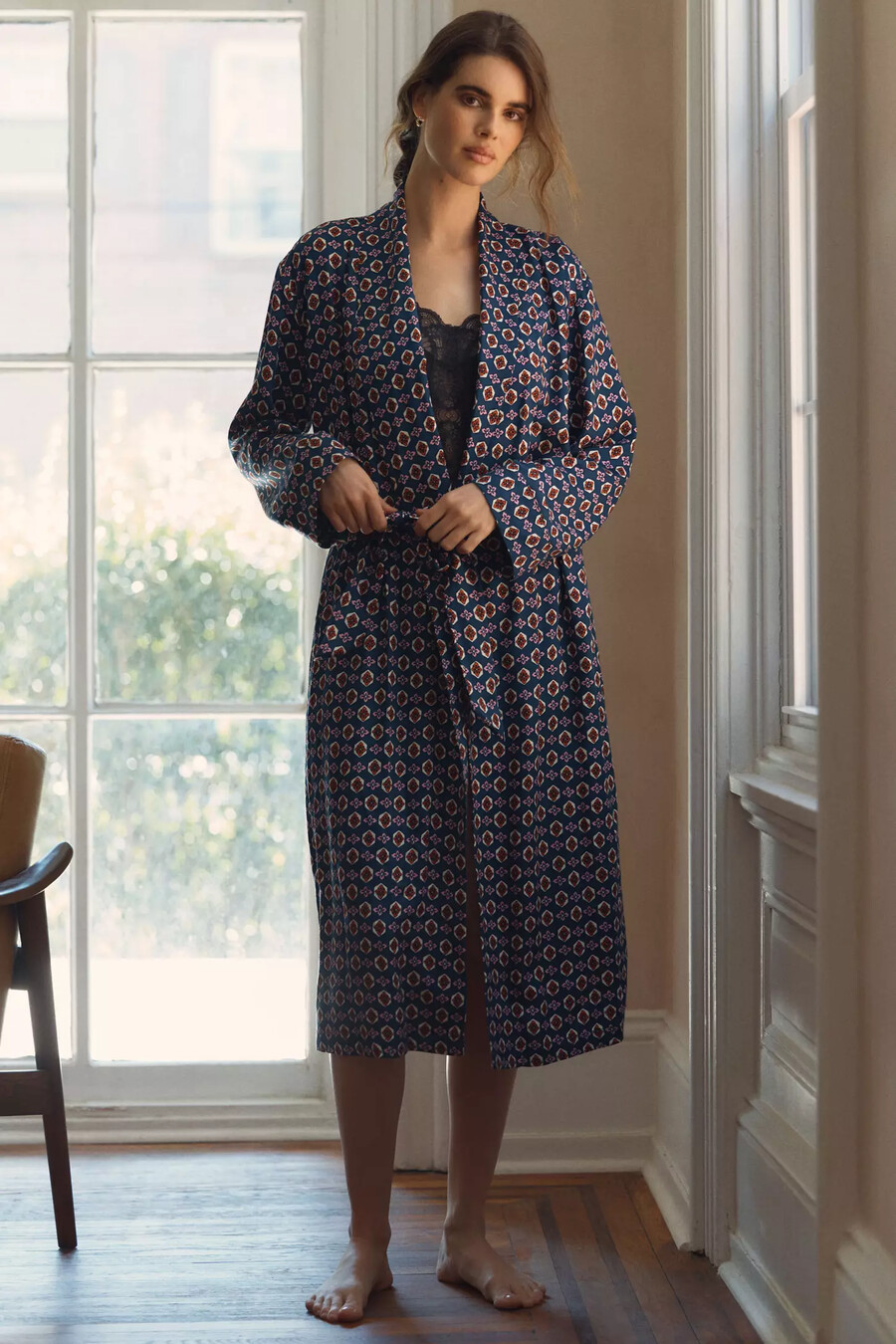 lyrebird classic silky robe