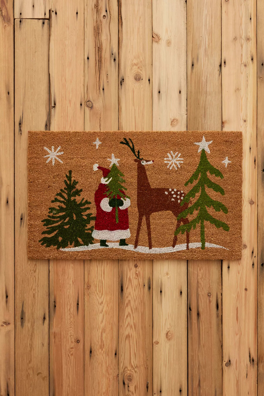 ora progetta lo zerbino con le renne di babbo natale
