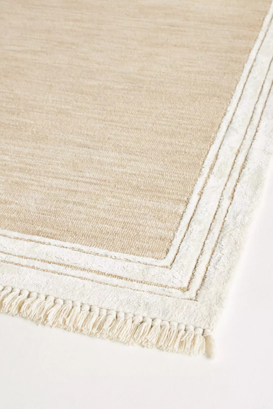 tappeto con nappe trapuntate in misto lana annie