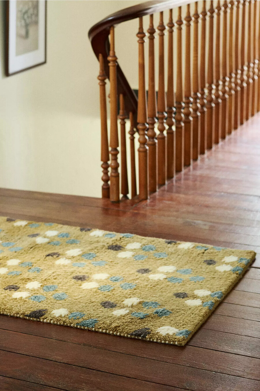 tappeto dottie tufted wool shag a pois