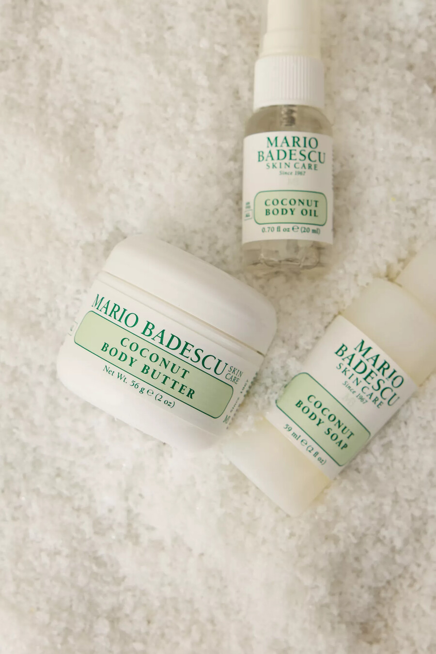 set trio da viaggio corpo al cocco mario badescu