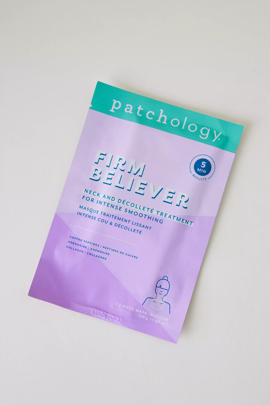maschera idrogel 2 pezzi patchology firm believer per collo e décolleté