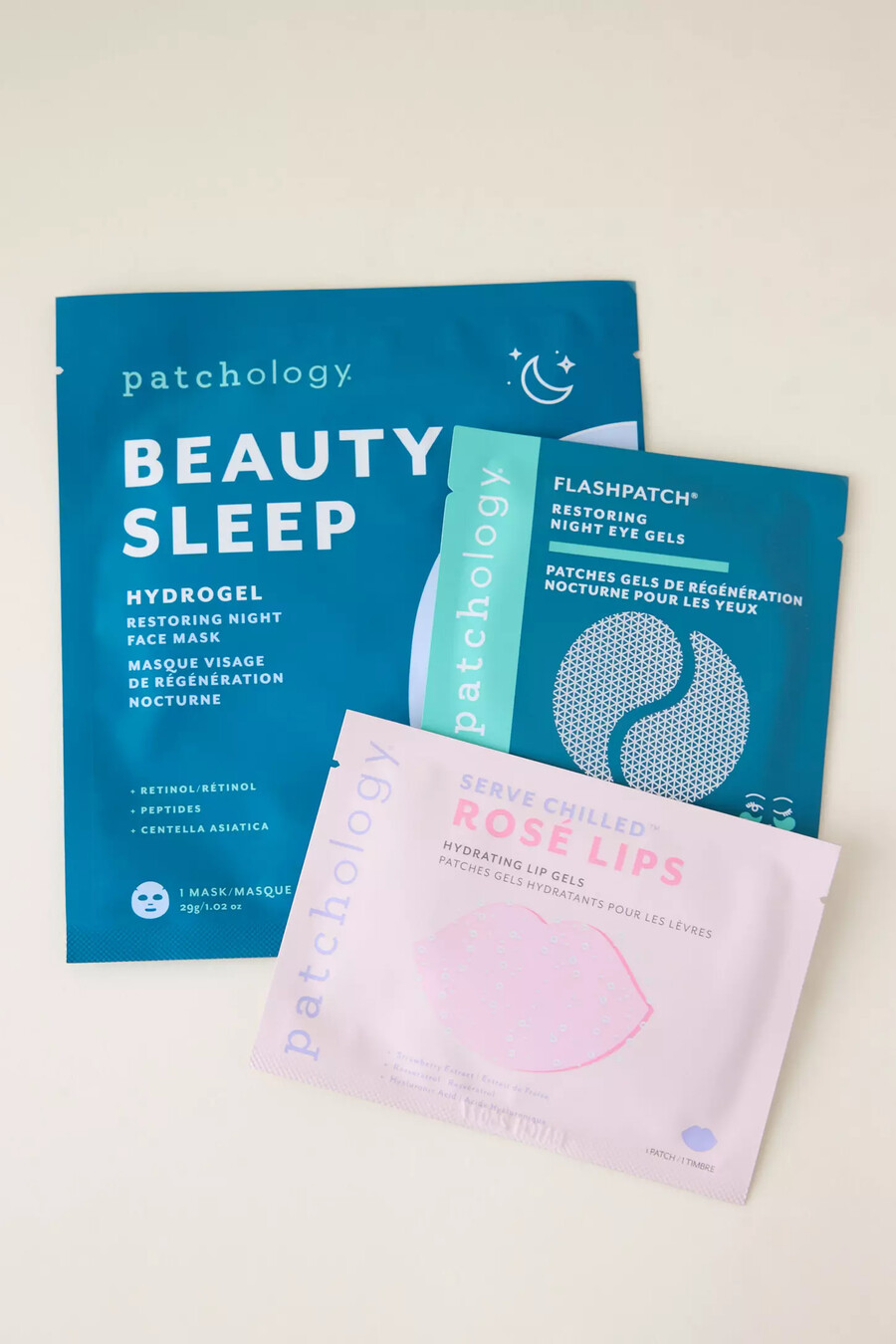 set per la cura della pelle patchology sweet dreams bedtime beauty routine