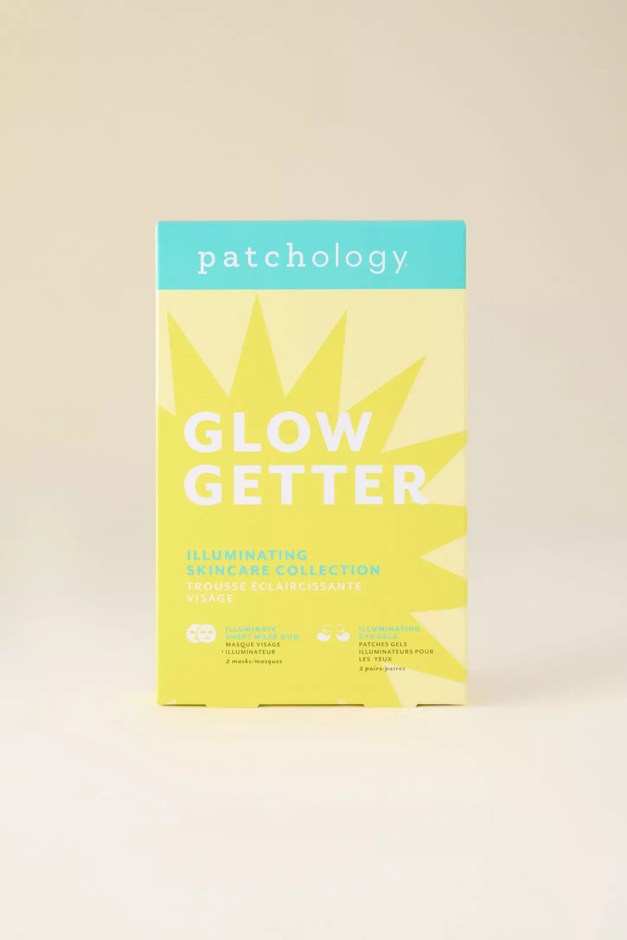 set maschera viso illuminante patchology glow getter