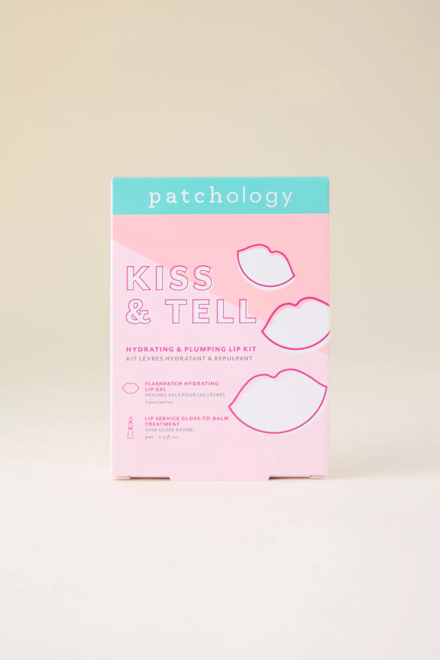 kit labbra idratante e rimpolpante patchology kiss tell
