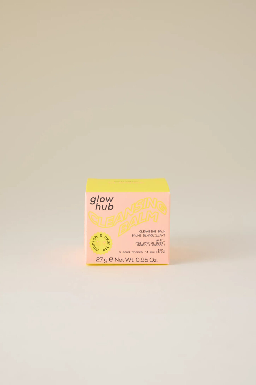 balsamo detergente nutriente e idratante glow hub