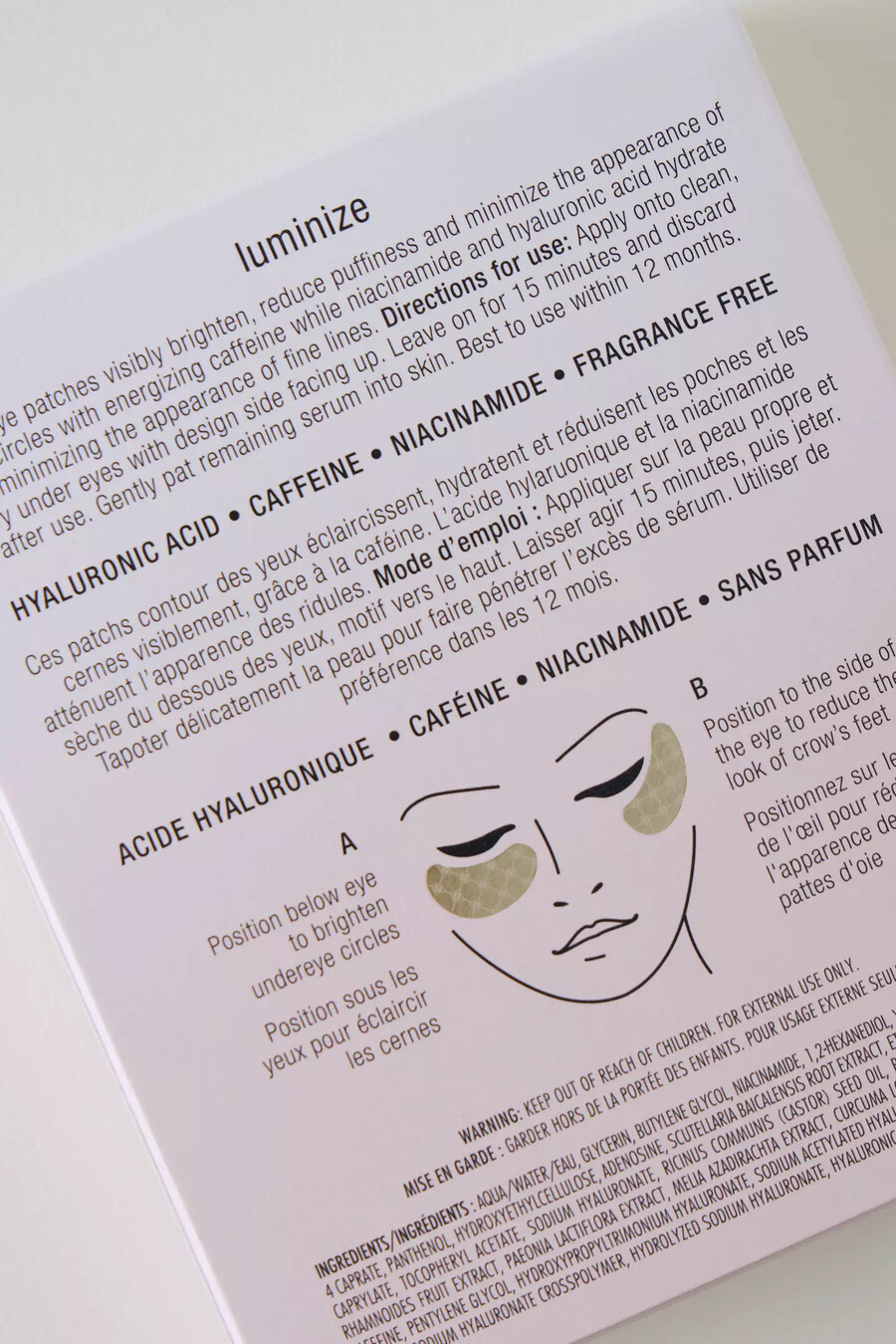 jouer cosmetics luminize dark circle correcting smoothing eye patches set da 6