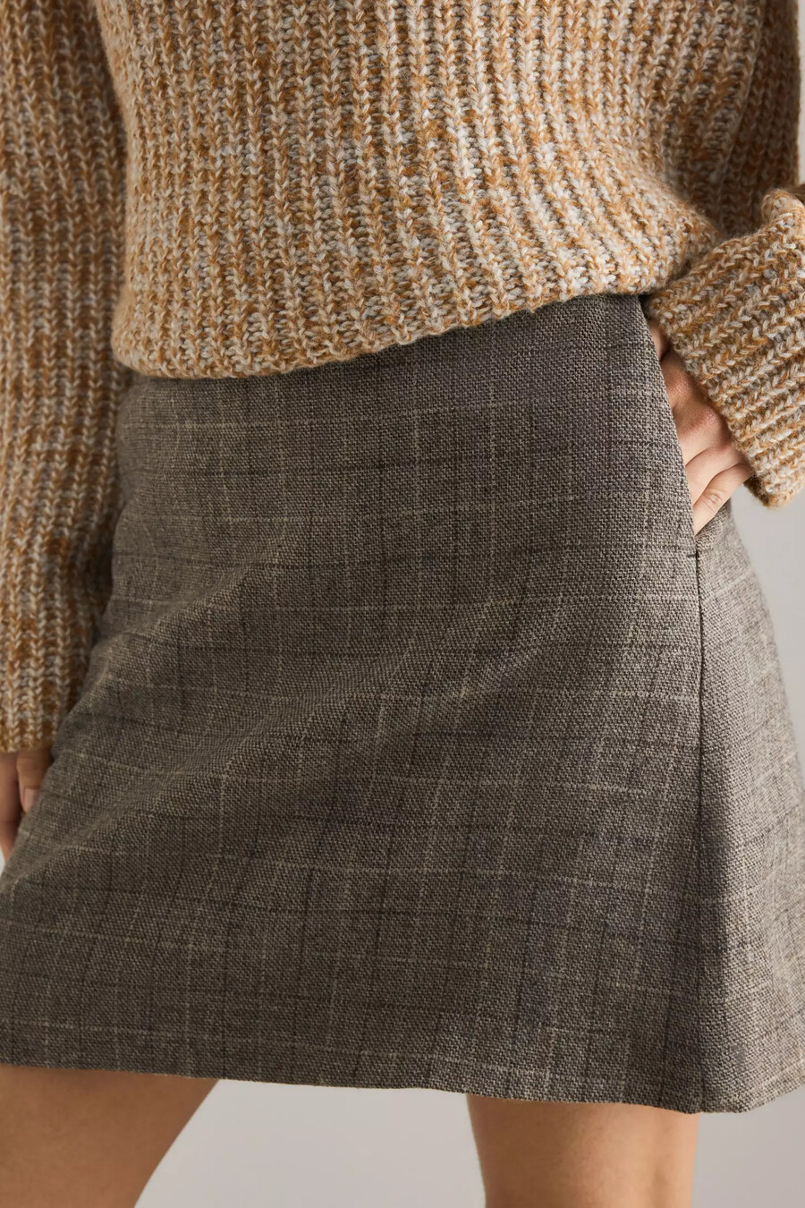 minigonna in lana sille selezionata