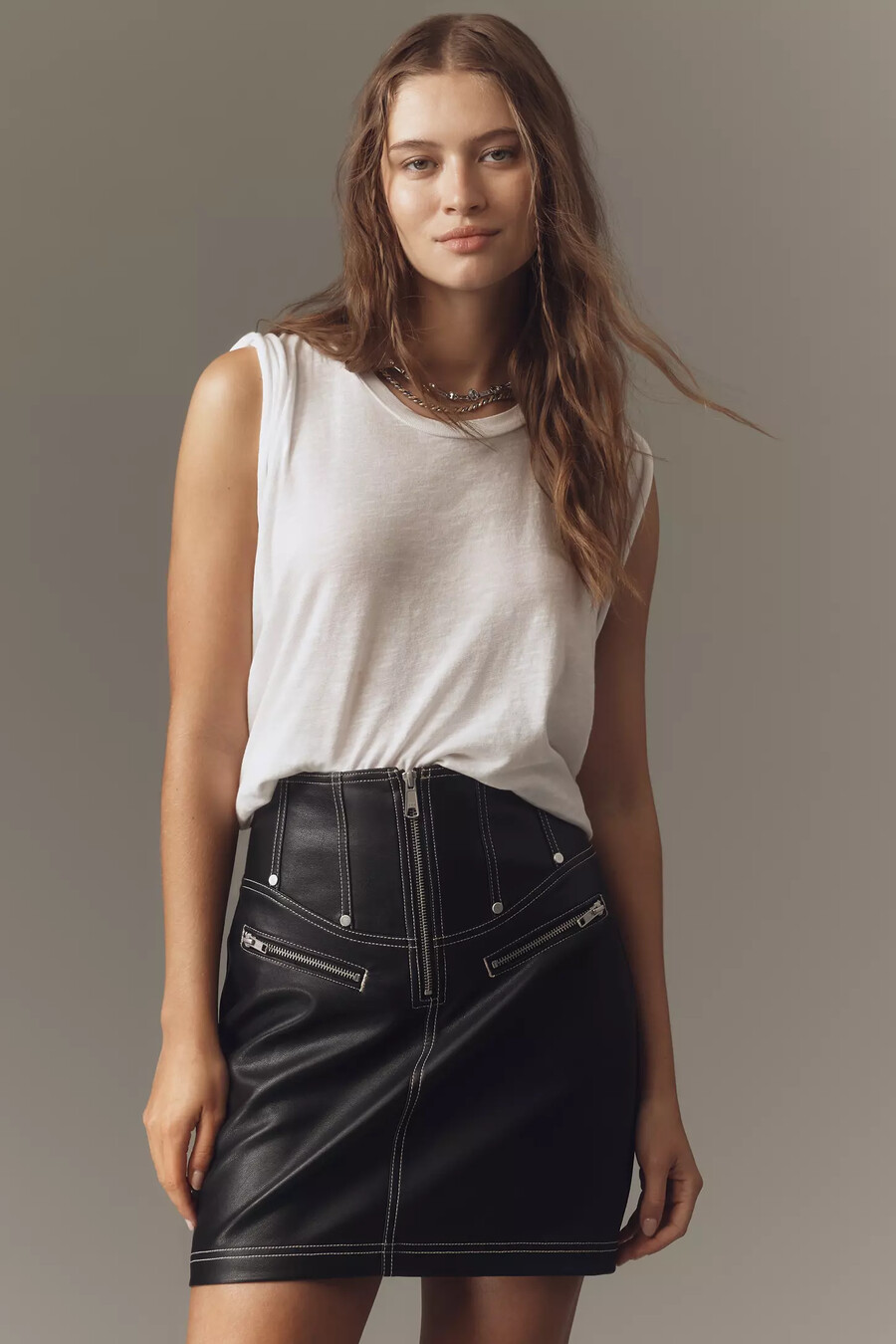 minigonna con corsetto pilcro