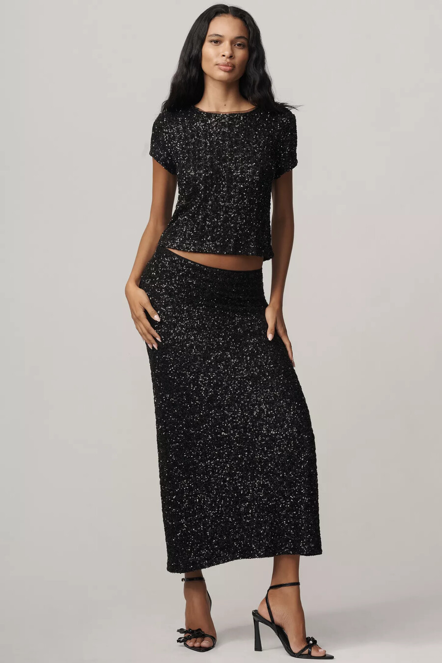 gonna lunga tilda edizione con paillettes