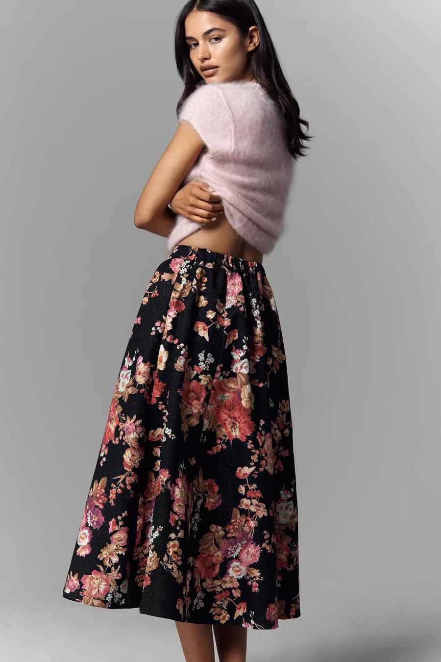 gonna midi in jacquard floreale jacie di maeve