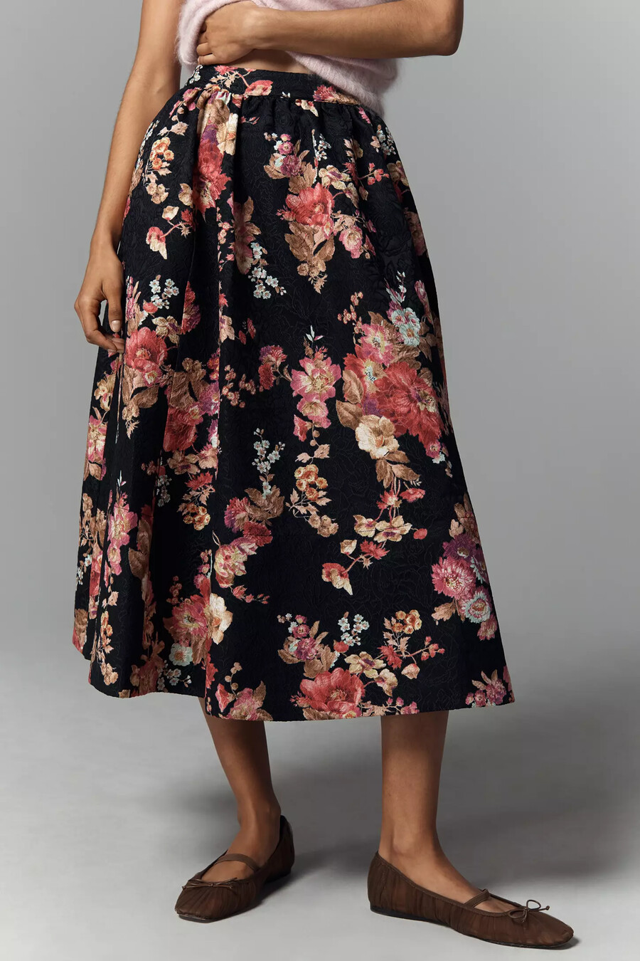 gonna midi in jacquard floreale jacie di maeve