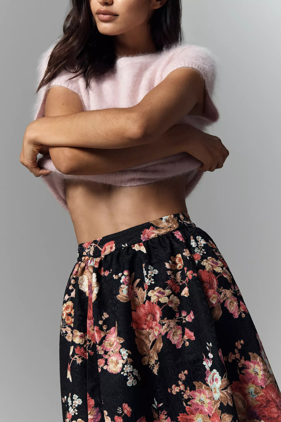 gonna midi in jacquard floreale jacie di maeve