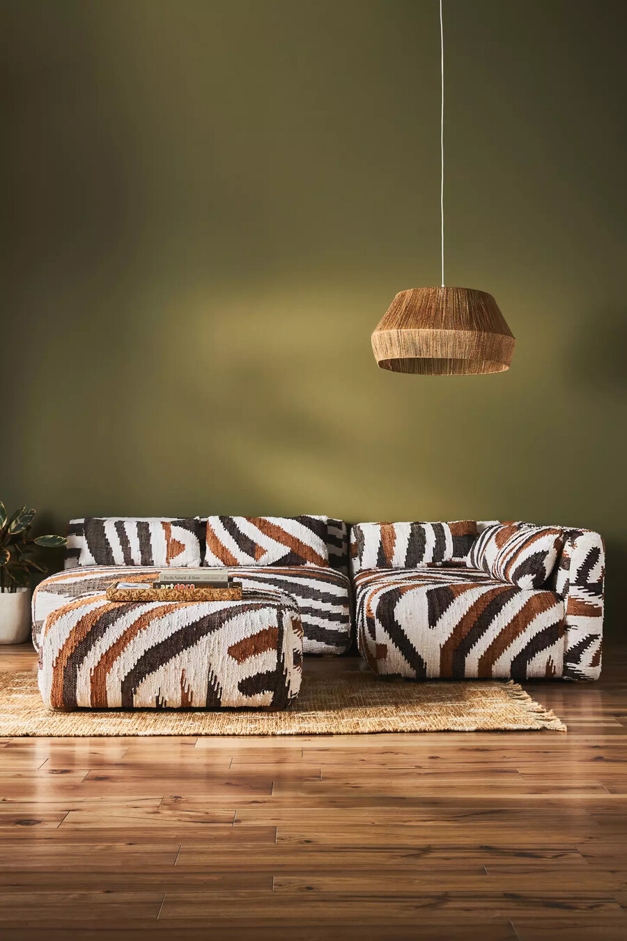 pouf modulare intrecciato asa kori
