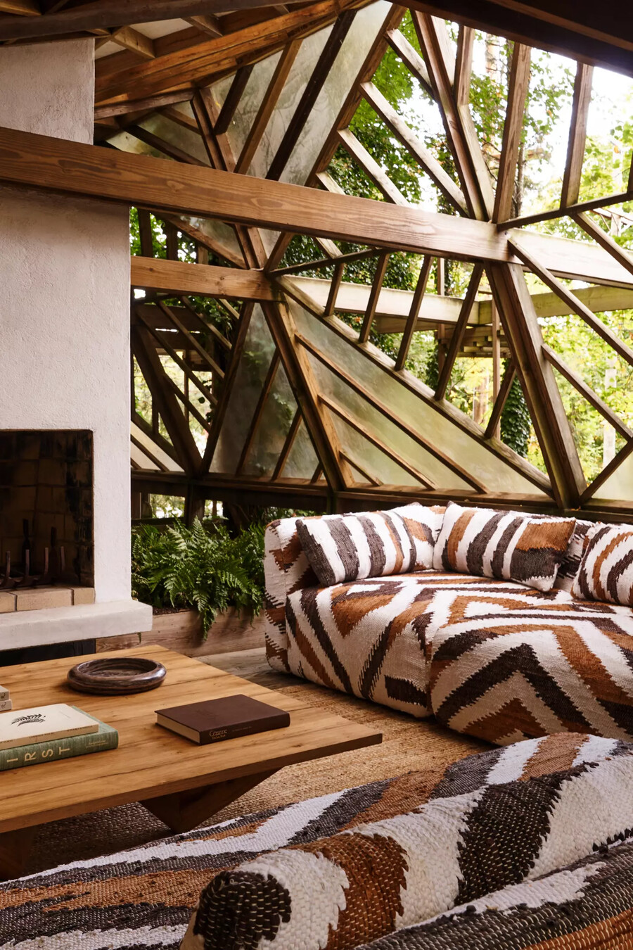 pouf modulare intrecciato asa kori