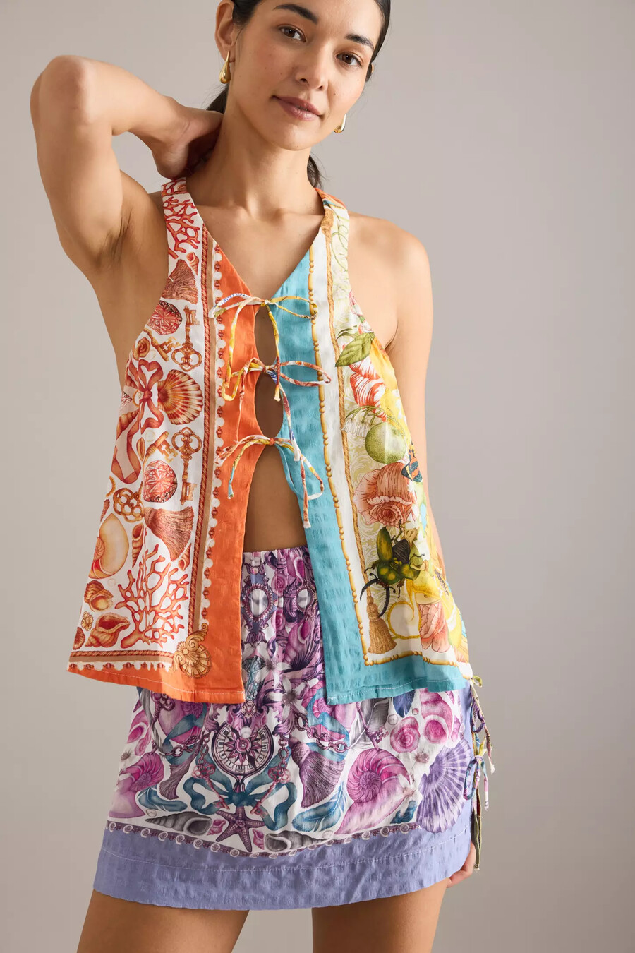 gilet con nodo frontale celandine x emily carter