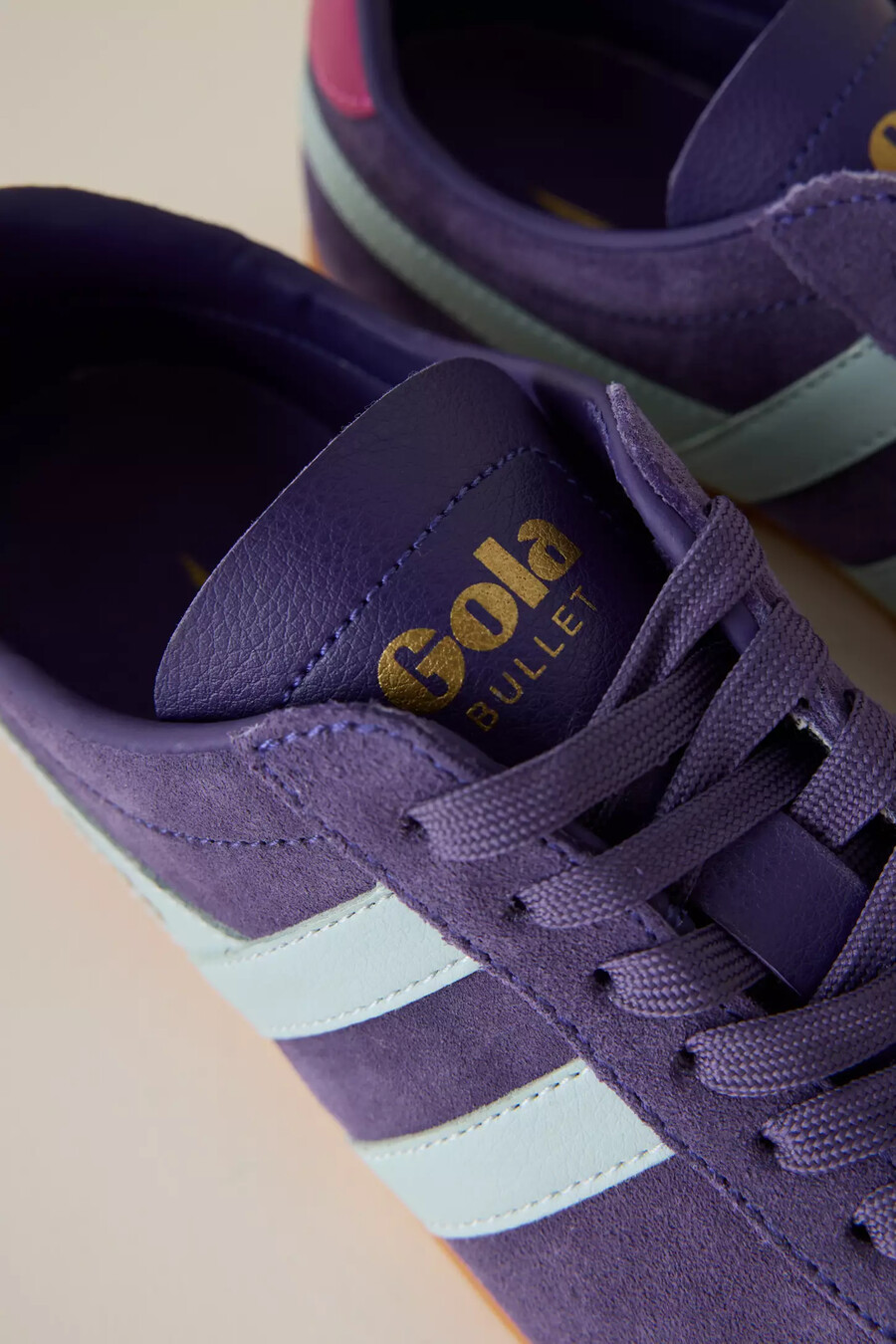 scarpe da ginnastica in pelle scamosciata gola bullet