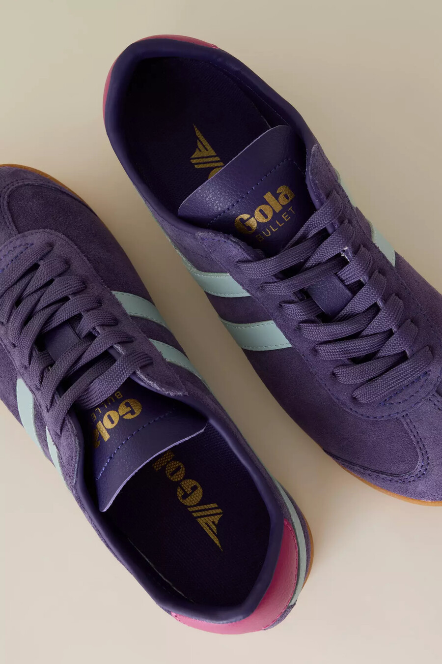 scarpe da ginnastica in pelle scamosciata gola bullet