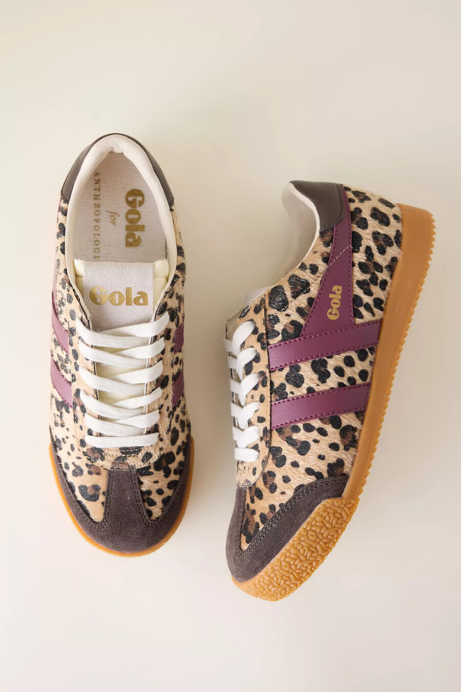 gola x anthropologie elan leopard trainers