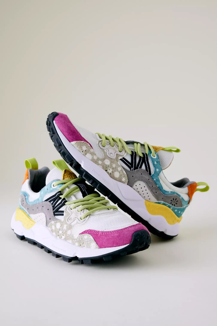 scarpe da ginnastica in pelle scamosciata flower mountain yamano 3