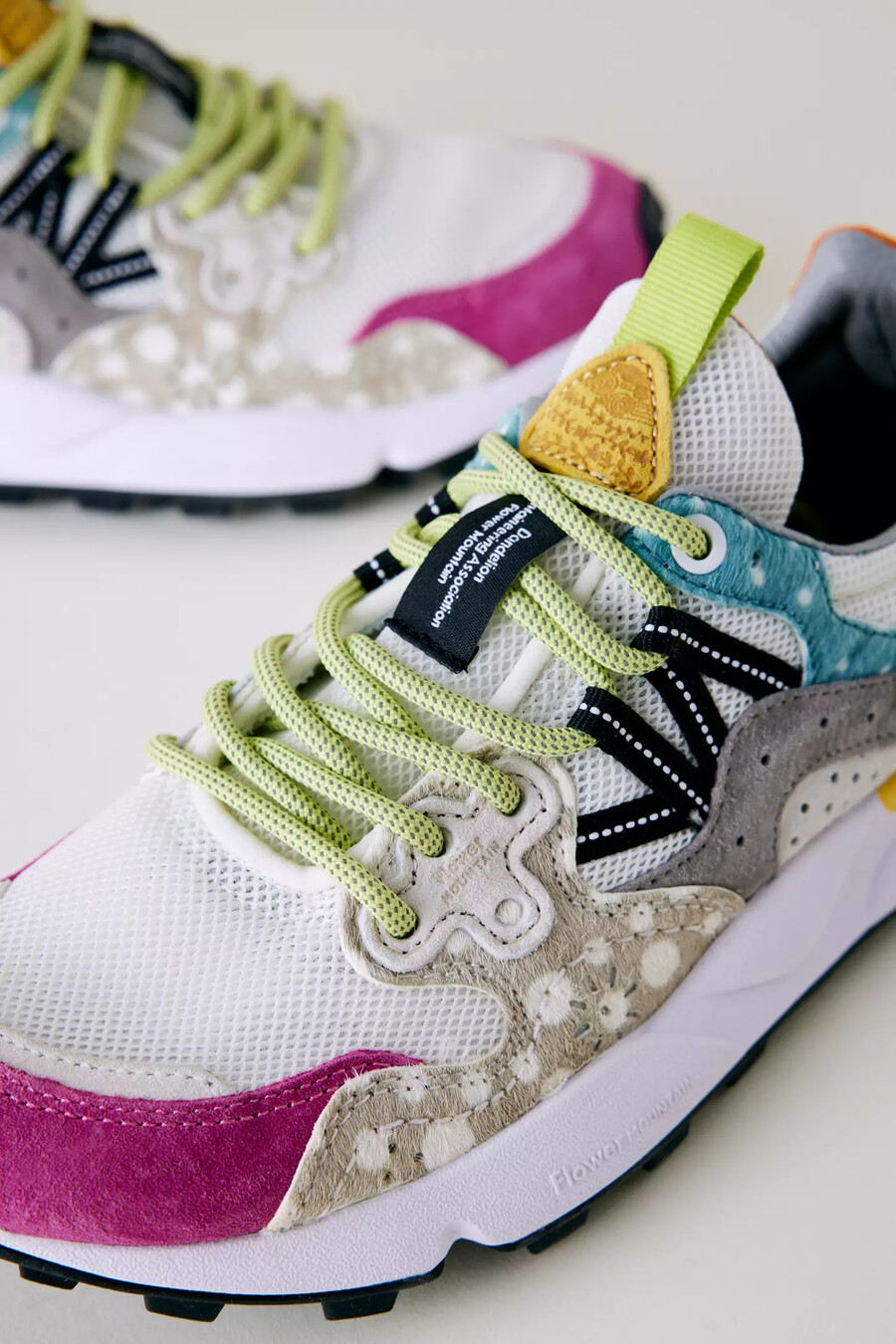 scarpe da ginnastica in pelle scamosciata flower mountain yamano 3