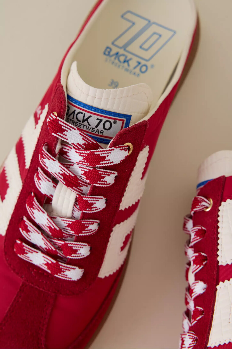 scarpe da ginnastica back 70 red backless mule