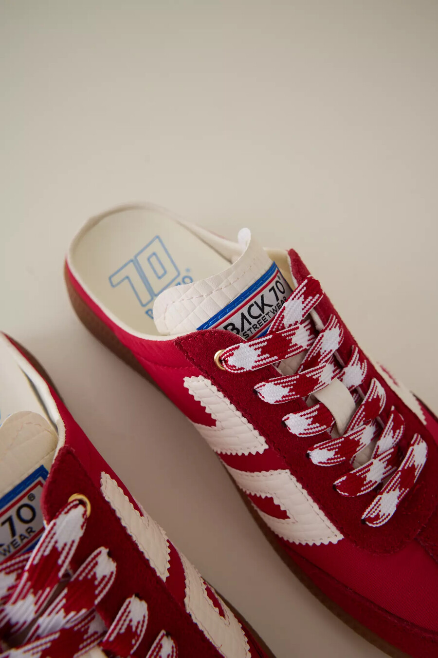 scarpe da ginnastica back 70 red backless mule
