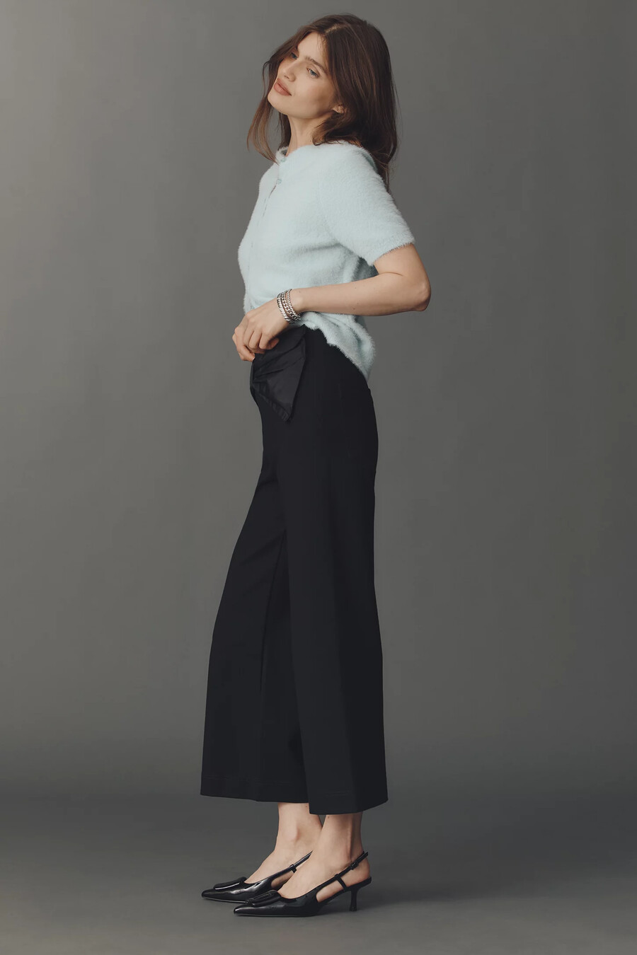 pantaloni corti con fiocco in vita colette di maeve