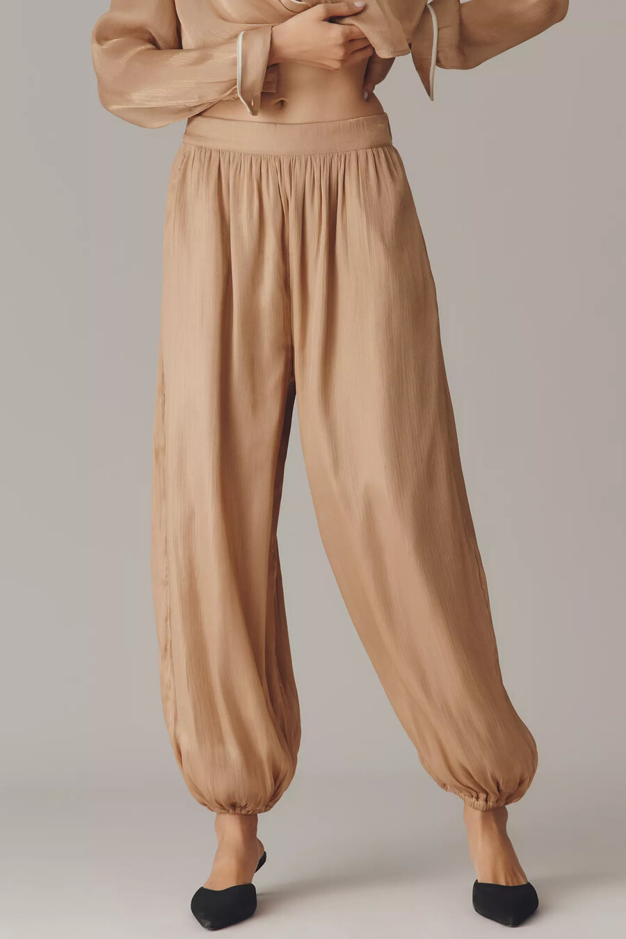 pantaloni a palloncino lucidi maeve