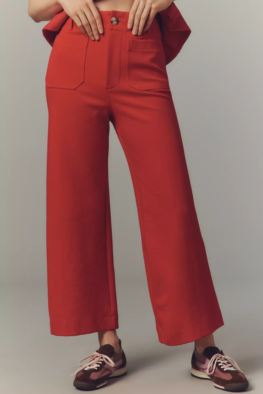 pantaloni a gamba larga in maglia colette di maeve