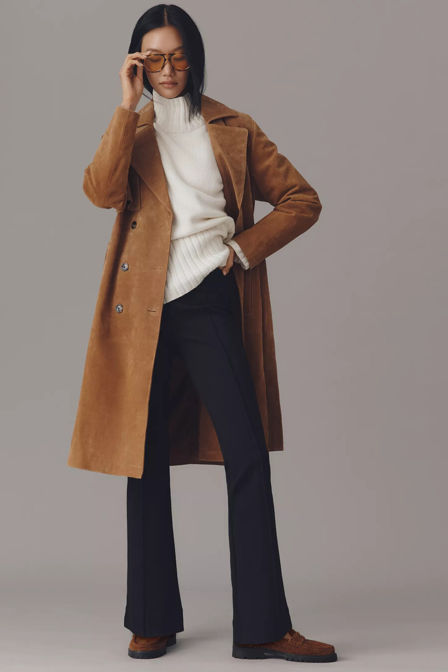 pantaloni lunghi poppy kick-flare pull-on di maeve