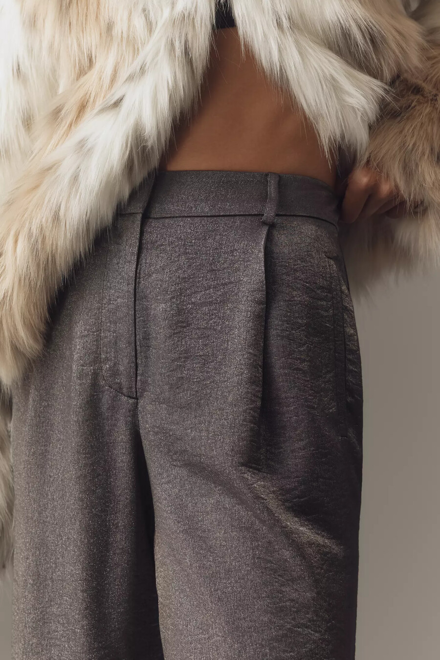 pantaloni larghi luccicanti maeve