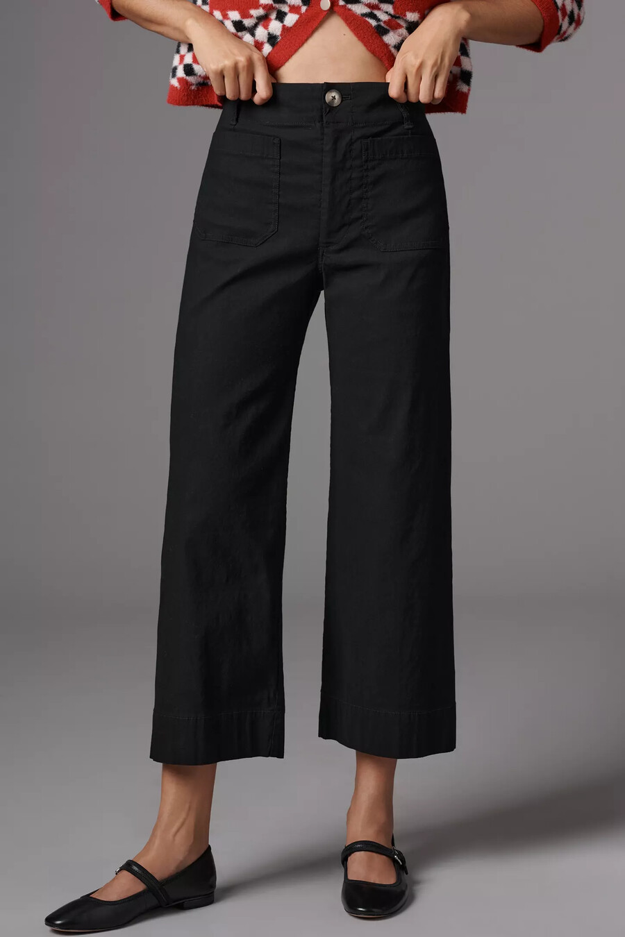 pantaloni colette cropped a gamba larga di maeve
