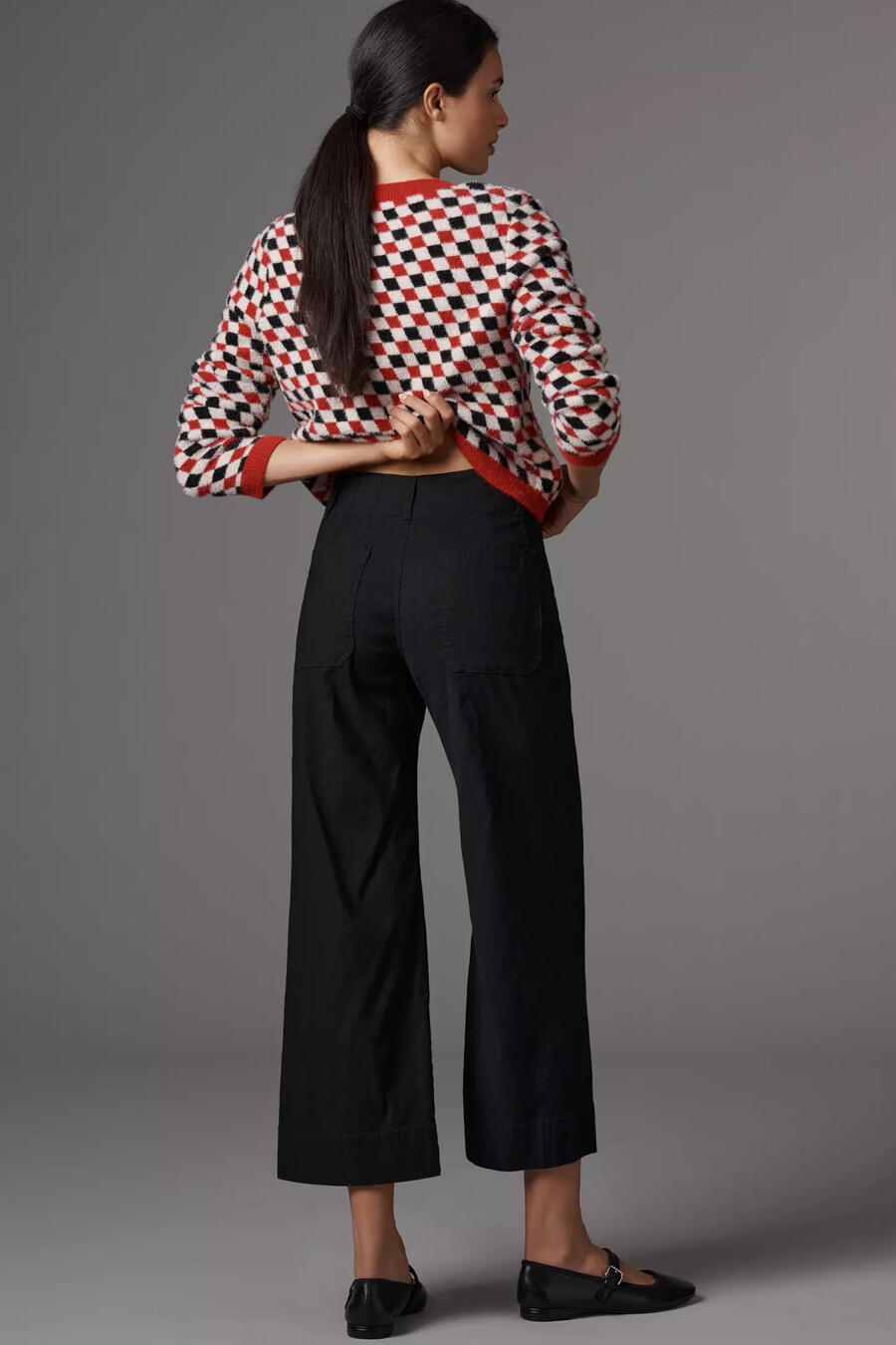 pantaloni colette cropped a gamba larga di maeve