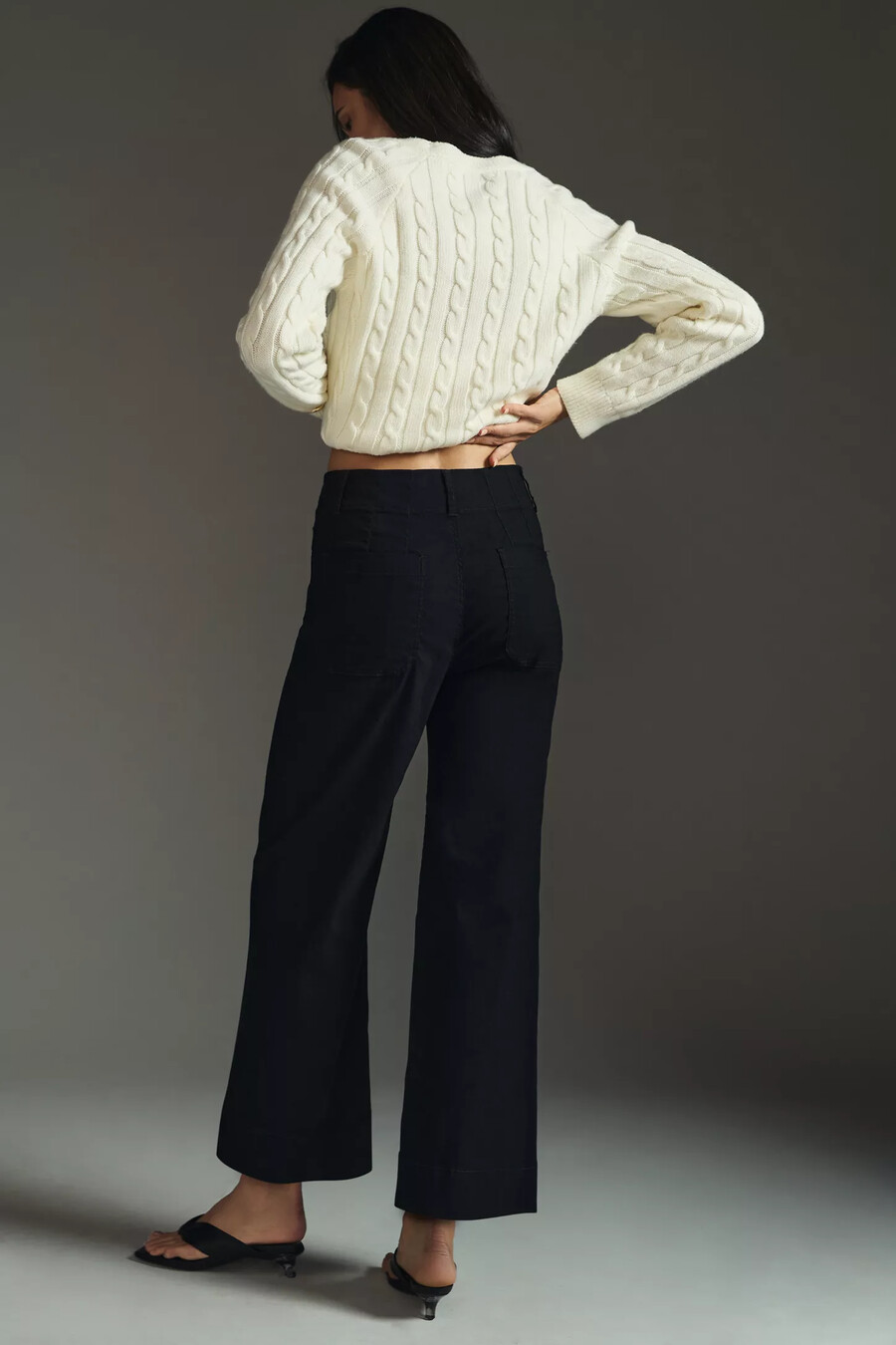 pantaloni colette cropped a gamba larga di maeve