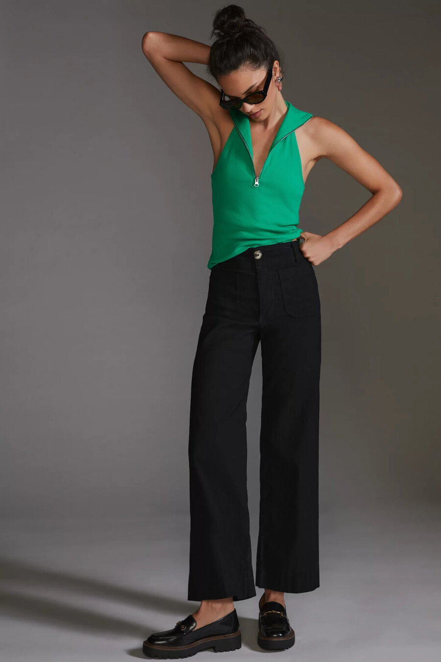 pantaloni colette cropped a gamba larga di maeve