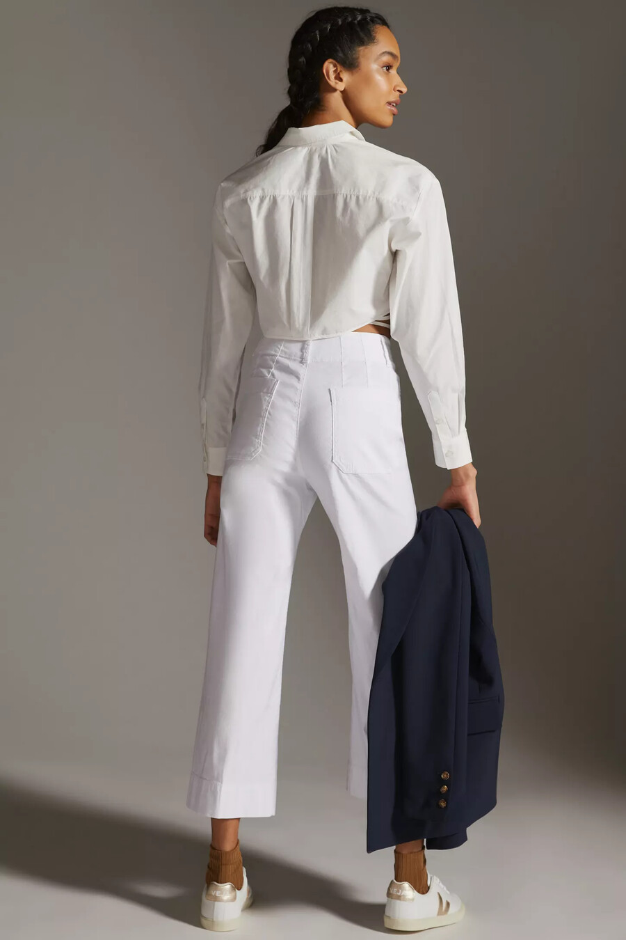 pantaloni colette cropped a gamba larga di maeve
