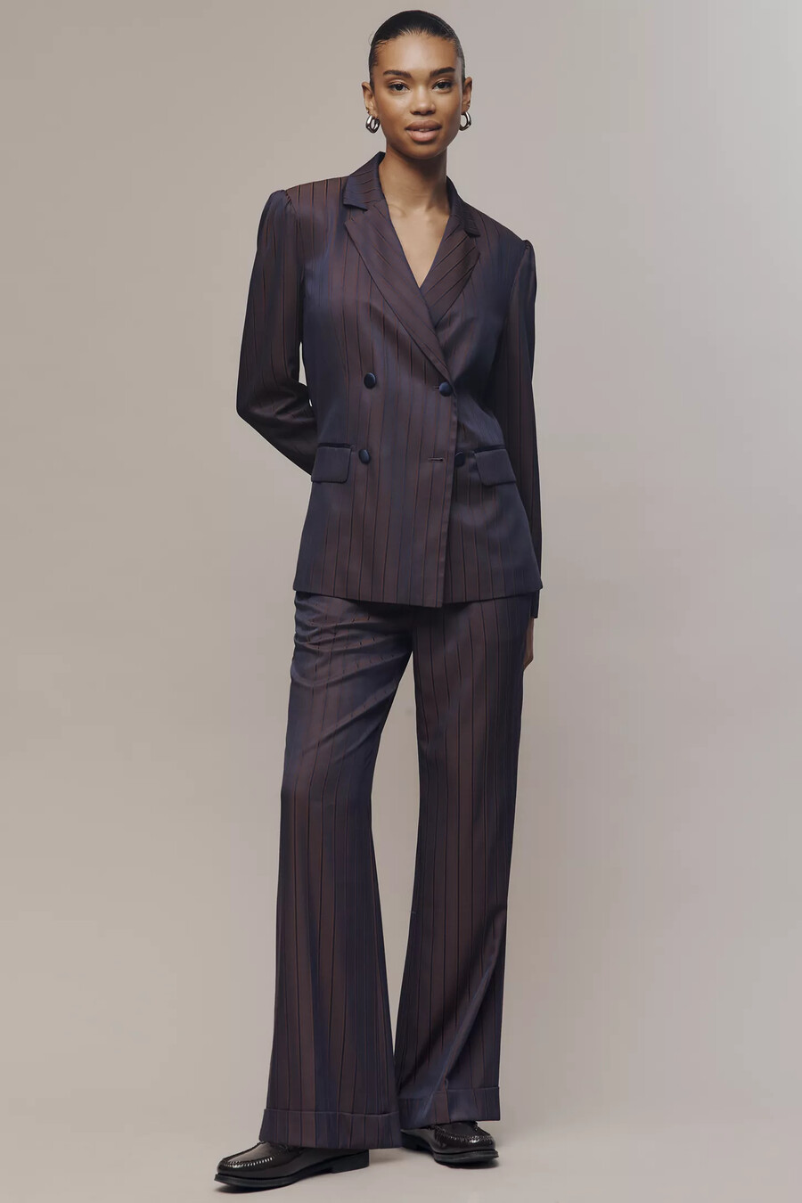 pantaloni da abito a righe maeve cocktail hour