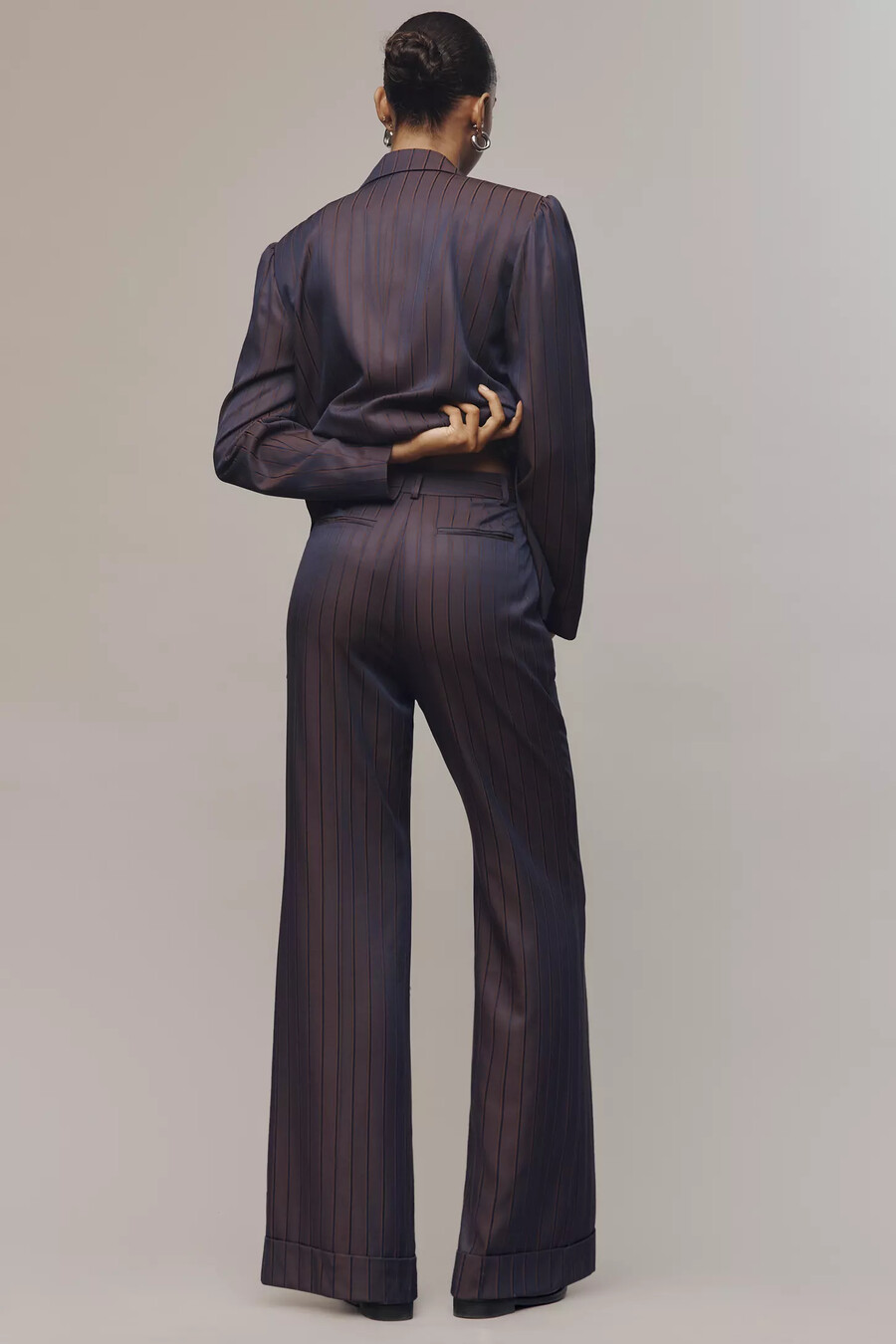 pantaloni da abito a righe maeve cocktail hour