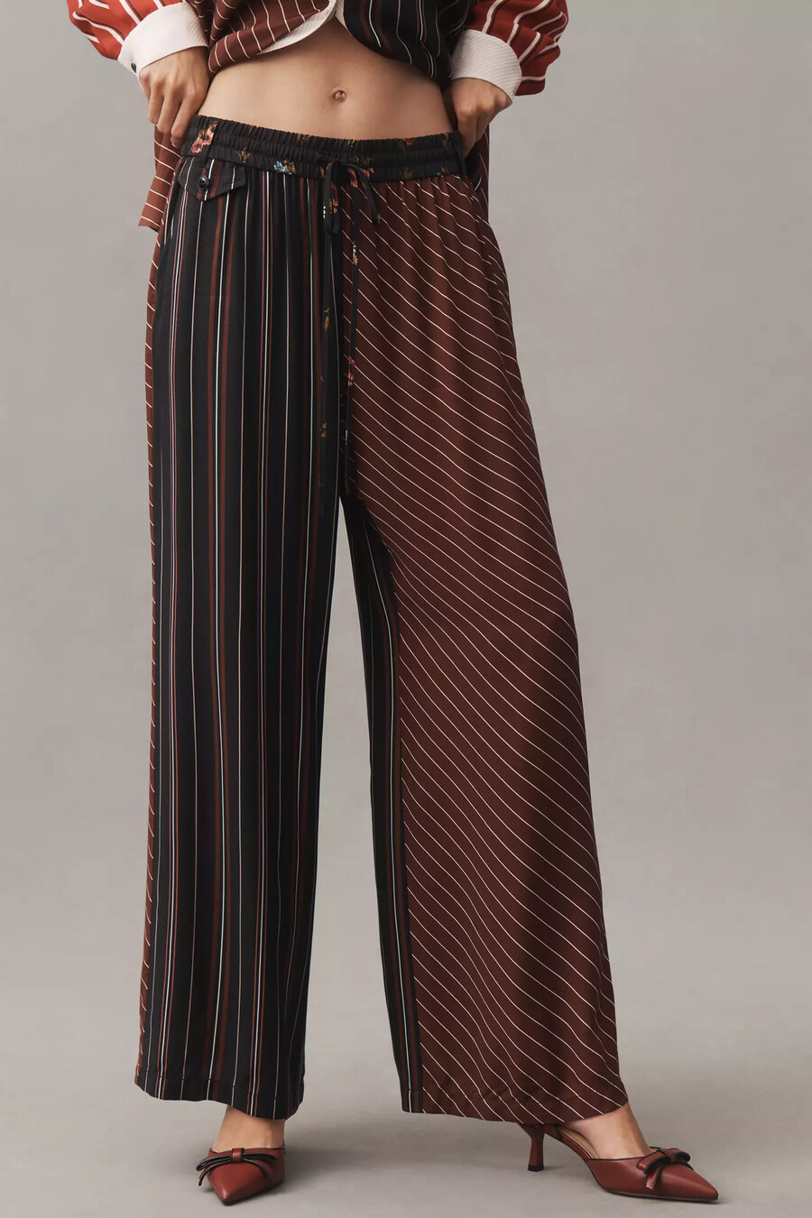 pantaloni larghi stampati brooklin