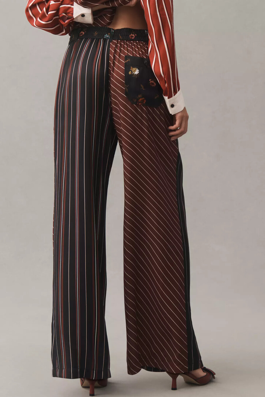 pantaloni larghi stampati brooklin