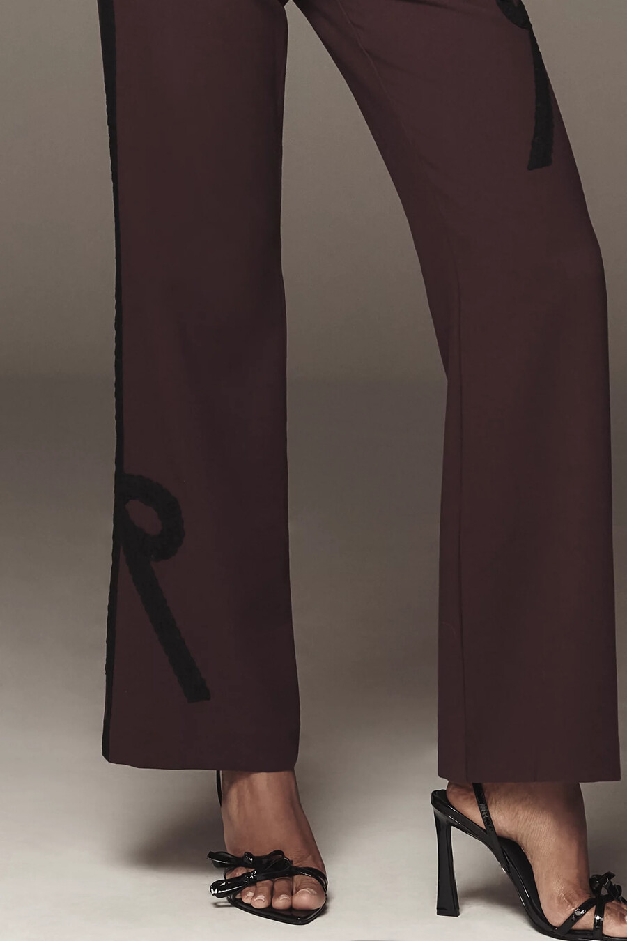 pantaloni a zampa slim con nastro maeve