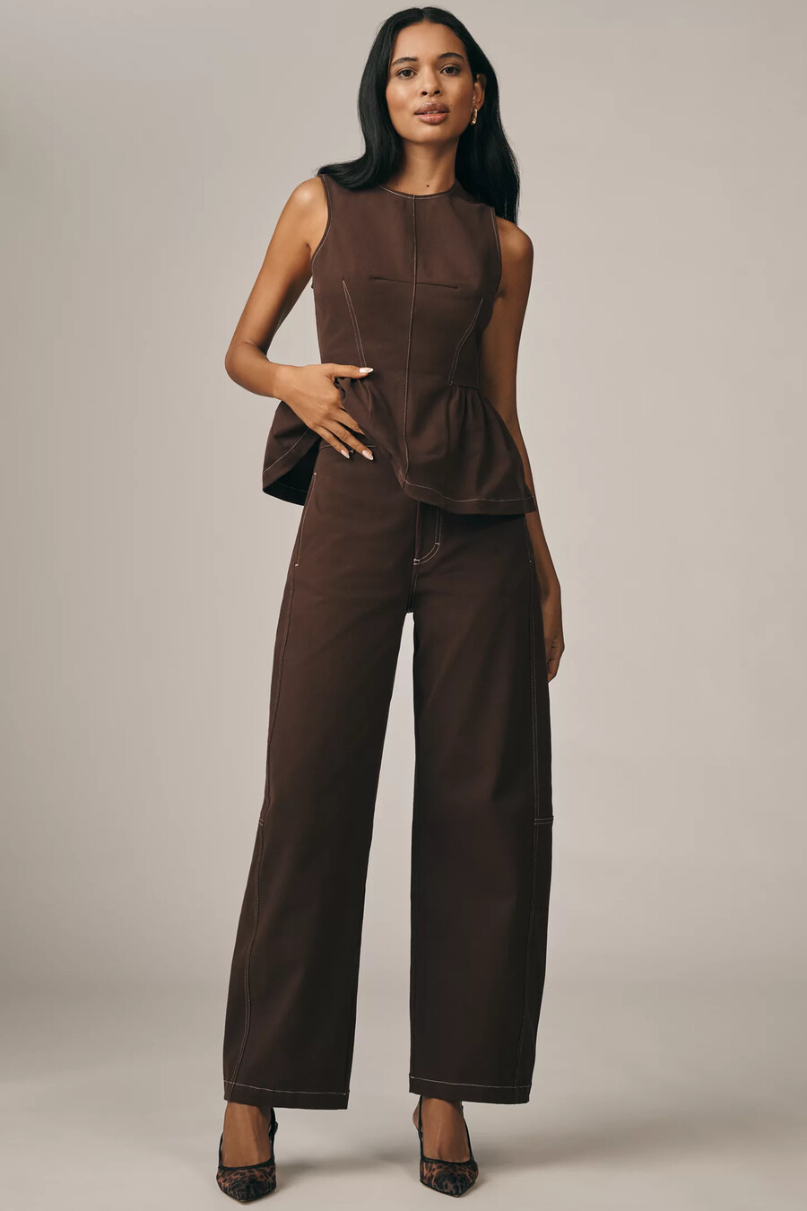 pantaloni maeve curve puddle