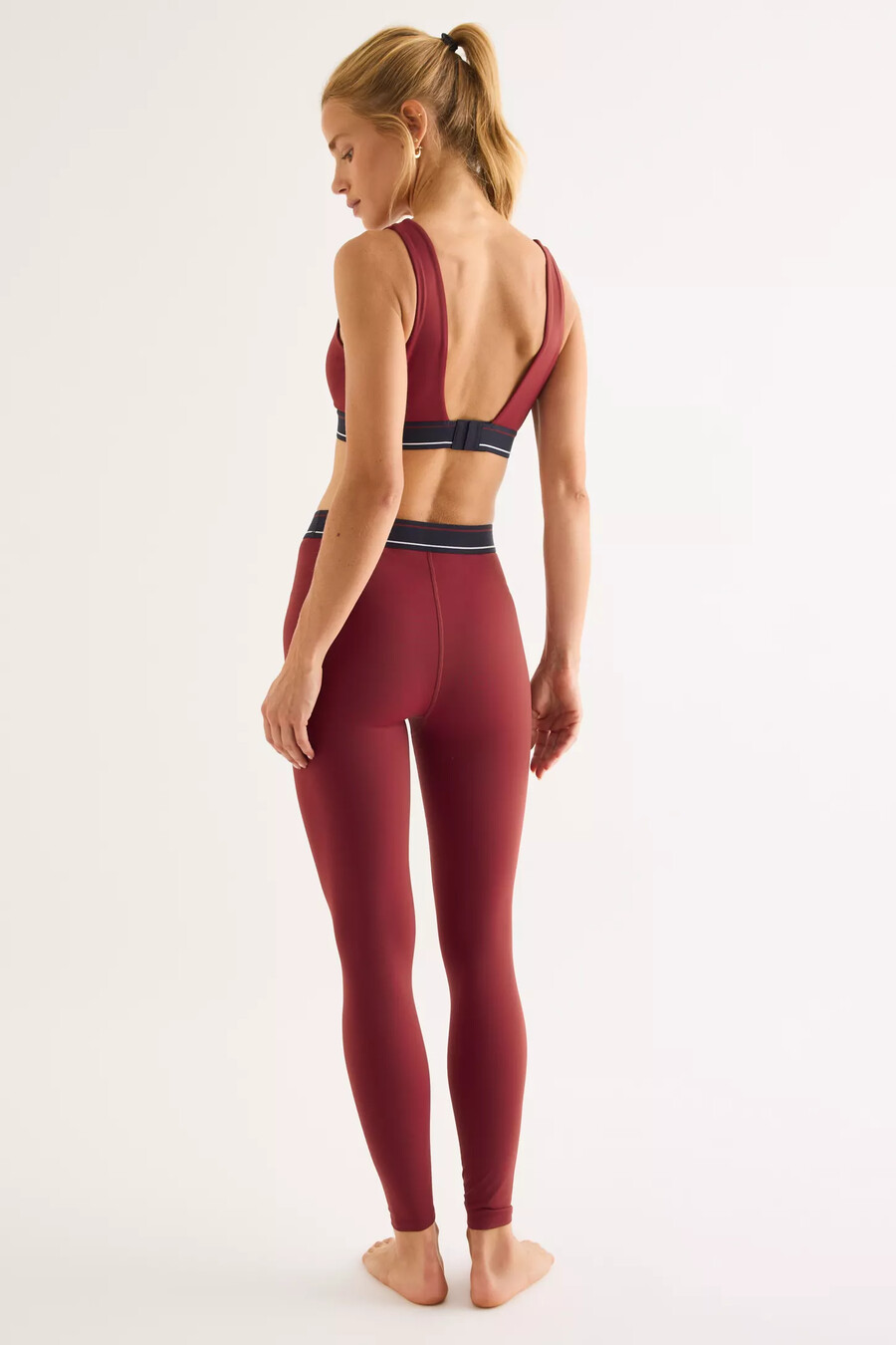 leggings con cintura in vita con logo tala dayflex