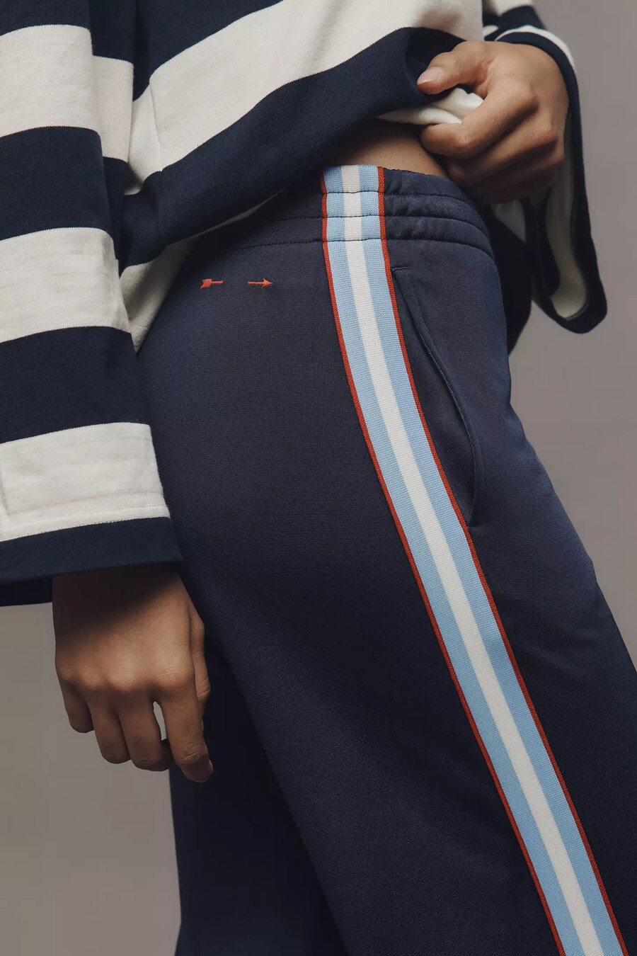 pantaloni con banda laterale the upside x anthropologie